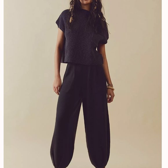 Free People Freya Sweater Set Small Black Charcoal Combo - Picture 9 of 10